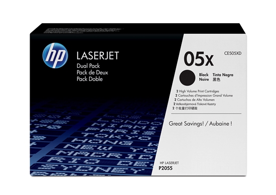 Picture of HP Toner CE 505 XD Twin Pack black No. 05 X