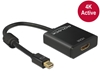 Picture of Delock Adapter mini Displayport 1.2 male  HDMI female 4K Active black