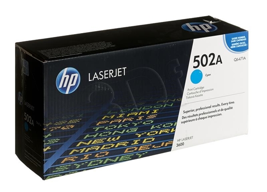 Изображение HP 502A Cyan Original LaserJet Toner Cartridge