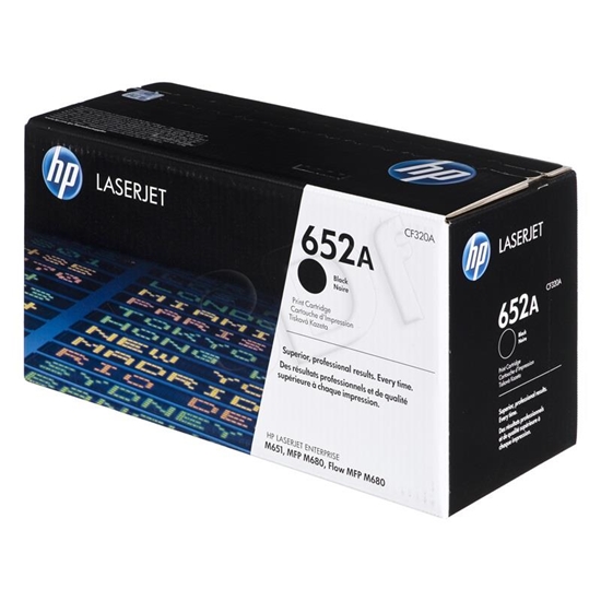 Picture of HP 652A Black Original LaserJet Toner Cartridge