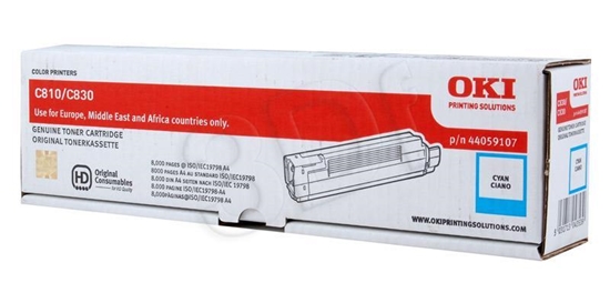 Изображение OKI 44059107 toner cartridge Original Cyan 1 pc(s)