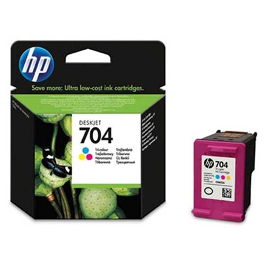 Picture of HP 704 Tri-color Original Ink Advantage Cartridge