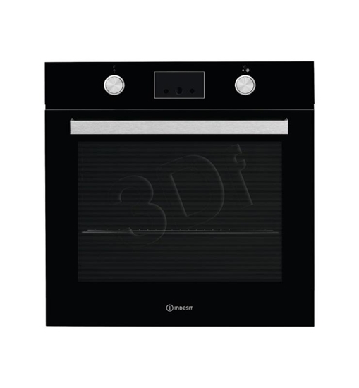 Picture of Indesit IFW 65Y0 J BL oven 66 L A Black, Stainless steel