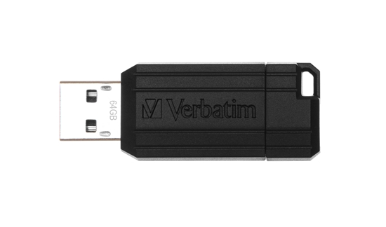 Изображение Verbatim Store n Go         64GB Pinstripe USB 2.0 black    49065