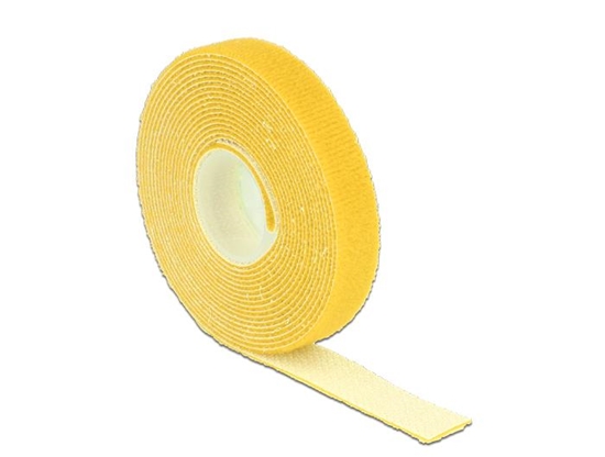 Picture of Delock Hook-and-loop fasteners L 3 m x W 13 mm roll yellow