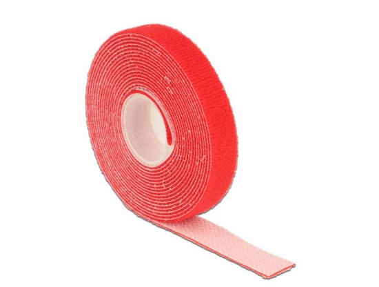 Picture of Delock Hook-and-loop fasteners L 3 m x W 13 mm roll red