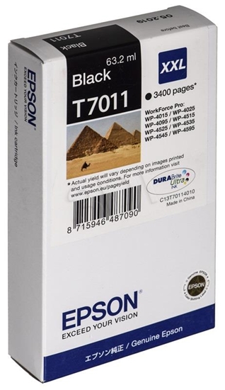 Picture of Epson ink cartridge XXL black T 701 WorkForce Pro       T 7011