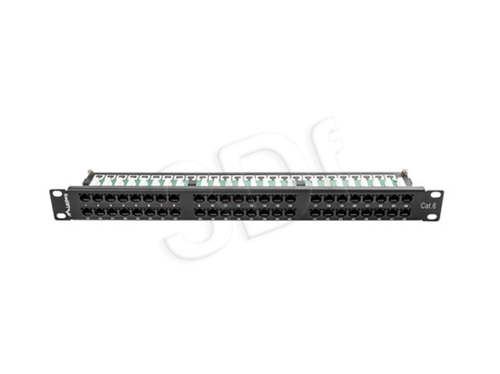 Picture of Patch Panel 48 Port 1U Kat.6 czarny 