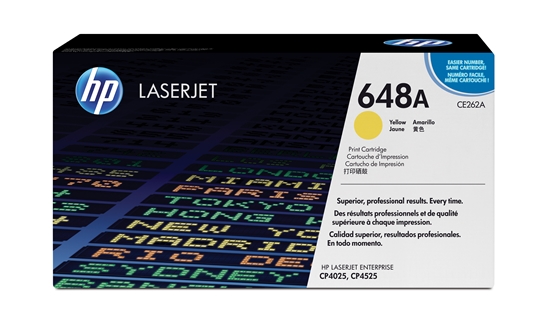 Picture of HP Toner CE 262 A yellow No. 648 A