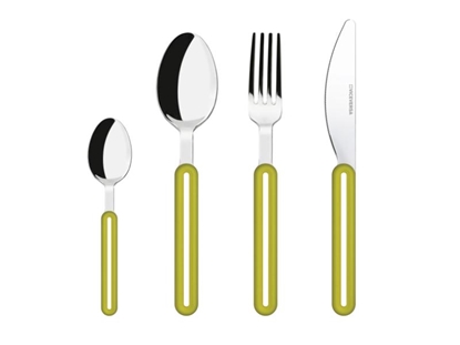 Picture of ViceVersa Offset Cutlery Set 24 green 16511