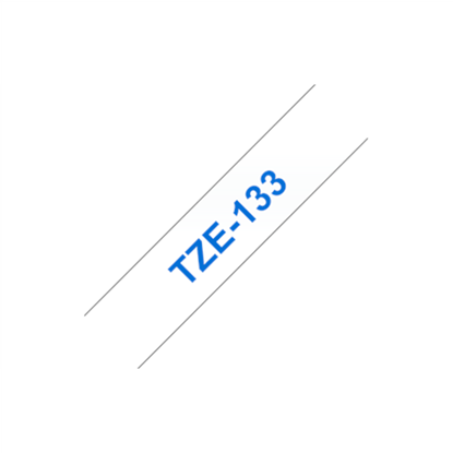 Attēls no Brother labelling tape TZE-133 clear/blue 12 mm