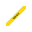 Attēls no Brother labelling tape TZE-611 yellow/black   6 mm