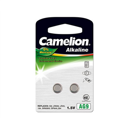 Picture of Camelion | AG9/LR45/LR936/394 | Alkaline Buttoncell | 2 pc(s)
