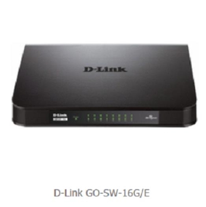 Picture of D-Link GO-SW-16G Unmanaged L2 Gigabit Ethernet (10/100/1000) 1U Black