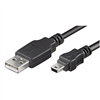 Picture of Logilink | USB MINI-B 5-pin 180 Cert 1.8m | USB-A to mini-USB Mini-USB B | USB A