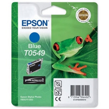 Picture of Epson Singlepack Blue T0549 Ultra Chrome Hi-Gloss