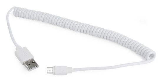 Picture of Gembird USB Male / MicroUSB Male - White 1.8m 