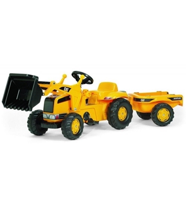 Picture of Pedāļu traktors ar kausu un piekabi Rolly Kid CAT 023288 (2,5-5 gadiem) Vācija