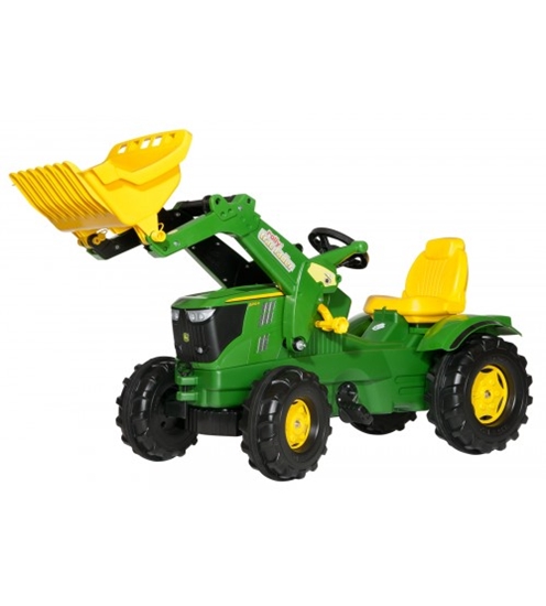 Picture of Traktors ar pedāļiem ar kausu rollyFarmtrac John Deere 6210R (3 - 8 gadiem ) Vācija 611096