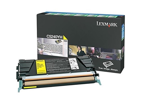 Picture of Lexmark C5240YH toner cartridge Original Cyan, Yellow