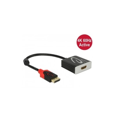 Attēls no Delock Adapter Displayport 1.2 male - HDMI female 4K 60 Hz Active