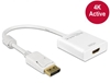 Picture of Delock Adapter Displayport 1.2 male  HDMI female 4K Active white