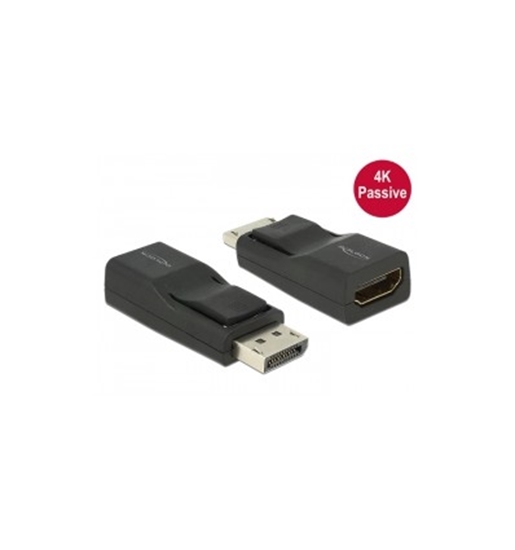 Picture of Delock Adapter Displayport 1.2 male - HDMI female 4K Passive black