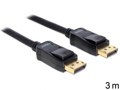 Attēls no Delock Cable Displayport 1.2 male - male 4K 3 m