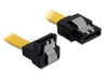 Picture of Delock cable SATA 70cm downstraight metal  yellow