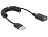 Picture of Delock Extension Cable USB 2.0-A male  female coiled cable