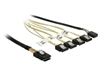 Изображение Cable Mini SAS SFF-8087  4 x SATA 7 pin Reverse + Sideband 1 m