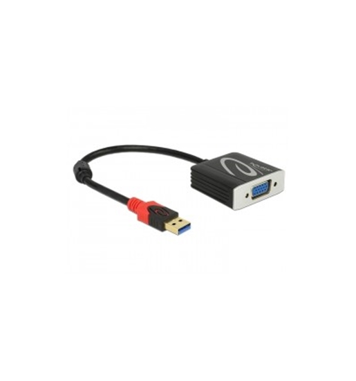 Изображение Delock Adapter USB 3.0 Type-A male - VGA female