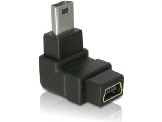 Picture of Delock Adapter USB-B mini 5pin malefemale 90angled