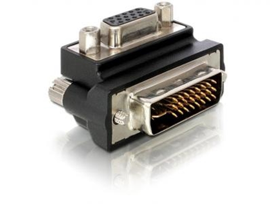 Изображение Delock Adapter VGA female  DVI 29pin male 90 right angled