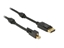 Picture of Delock Cable mini Displayport 1.2 male with screw  Displayport male 4K black 1 m