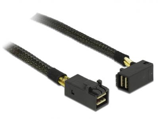 Изображение Delock Cable Mini SAS HD SFF-8643  Mini SAS HD SFF-8643 angled 1 m