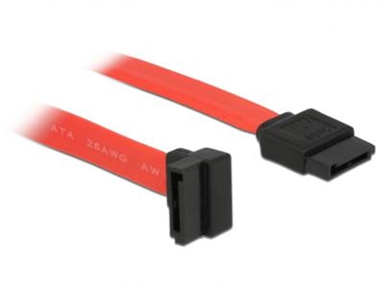 Изображение Delock cable SATA 50cm upstraight red