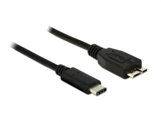 Picture of Delock Cable SuperSpeed USB 10 Gbps (USB 3.1, Gen 2) USB Type-C™ male - USB type Micro-B male 1 m black