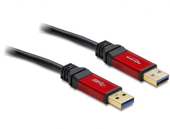 Изображение Delock Cable USB 3.0-A male  male 1 m  Premium