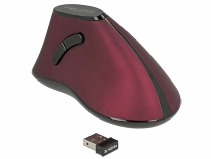 Изображение Delock Ergonomic vertical optical 5-button mouse 2.4 GHz wireless