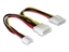 Attēls no Delock Y-cable power Molex 4pin male  Molex 4pin female + 3Â½ FDD