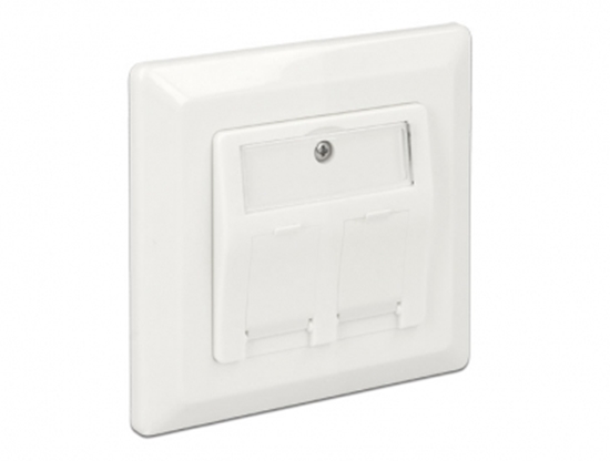 Picture of Delock Keystone Wall Outlet 2 Port