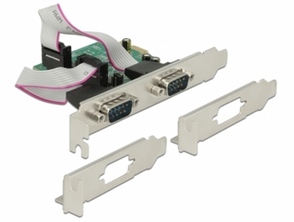 Picture of Delock PCI Express Card > 2 x Serial RS-232 high speed 921K with voltage supply