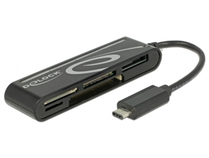 Attēls no Delock USB 2.0 Card Reader USB Type-C™ male 5 Slots