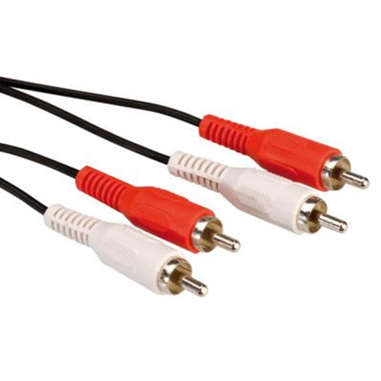 Picture of ROLINE Cinch Cable, 2x RCA M-M 10 m