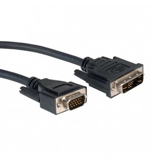 Picture of ROLINE DVI Cable, DVI (12+5) M - HD15 M 3 m