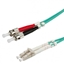 Attēls no ROLINE Fibre Optic Jumper Cable, 50/125µm, LC/ST, OM3, turquoise 1 m