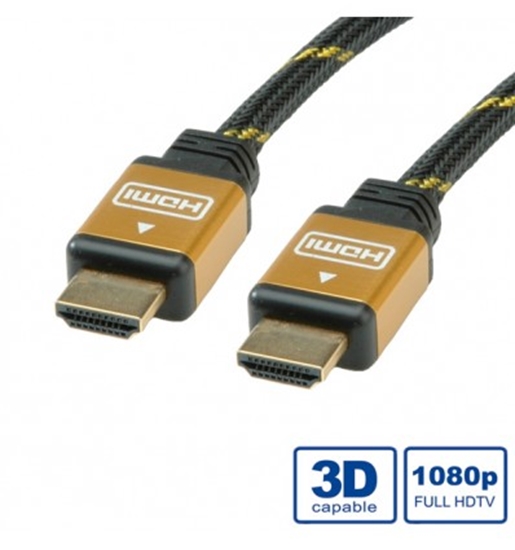 Picture of ROLINE GOLD HDMI High Speed Cable, M/M, 1 m