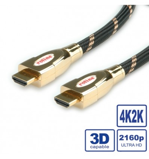 Picture of ROLINE GOLD HDMI Ultra HD Cable + Ethernet, M/M, 2 m