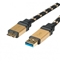 Picture of ROLINE GOLD USB 3.0 Cable, USB Type A M - Micro B M 2.0 m